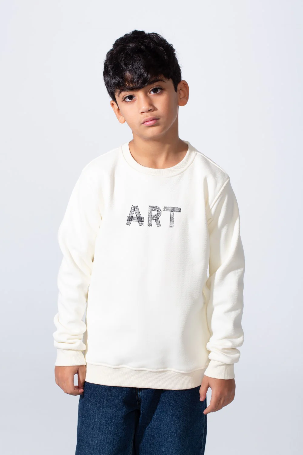 Boy’s Art Print Slim Fit Crew Neck Long Sleeves Sweatshirt - Image 5