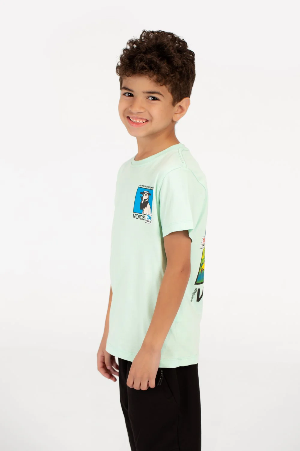 Boy’s Graphic Print Crew Neck Half Sleeve T-Shirt - Image 7
