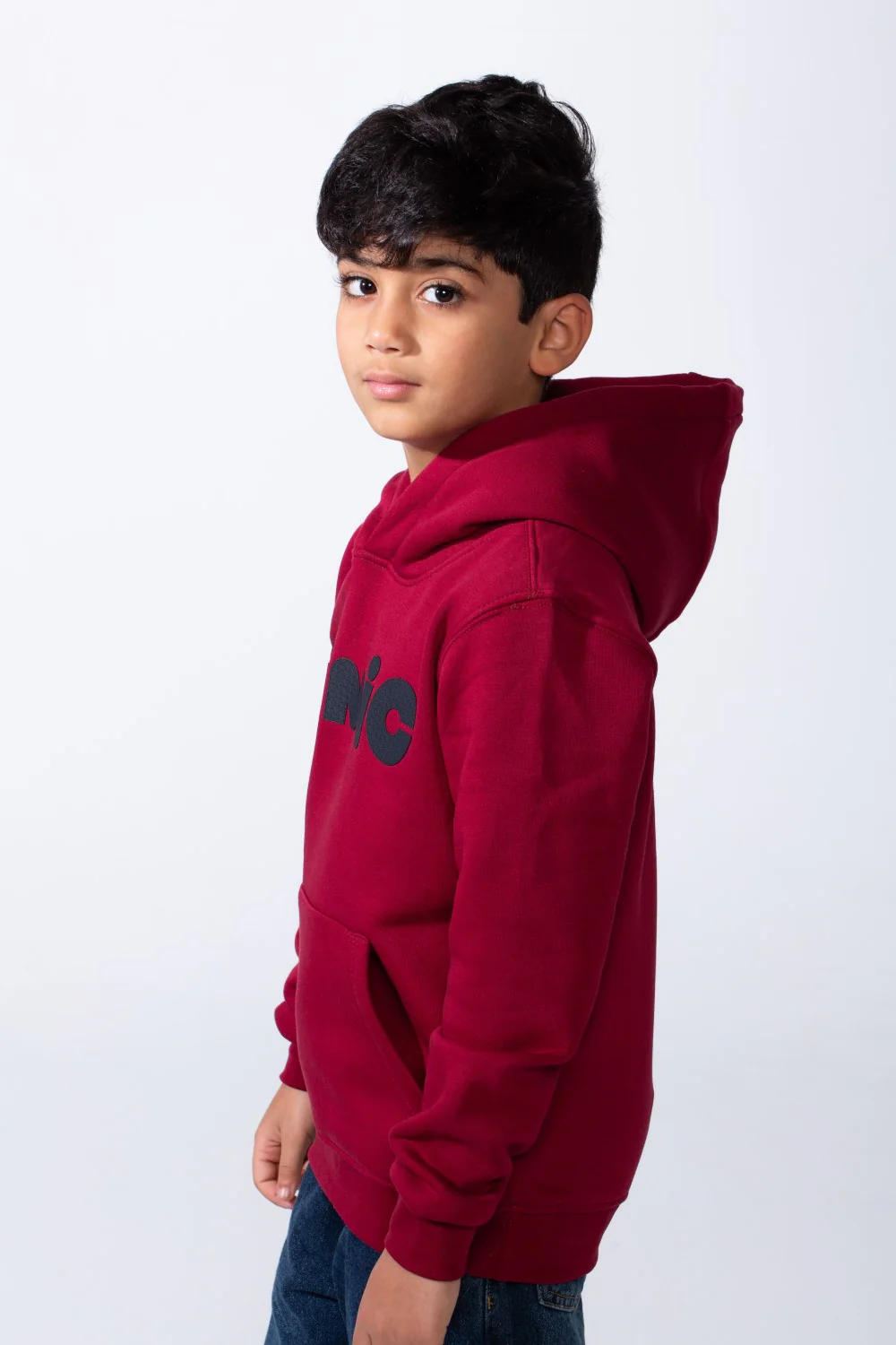 Boy’s Printed Slim Fit Melton Kangaroo Pocket Casual Comfy Hood Sweatshirt - Image 11