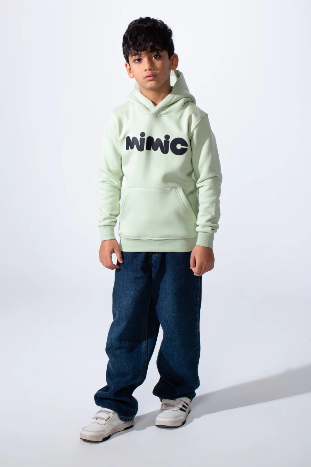 Boy’s Printed Slim Fit Melton Kangaroo Pocket Casual Comfy Hood Sweatshirt - Image 4