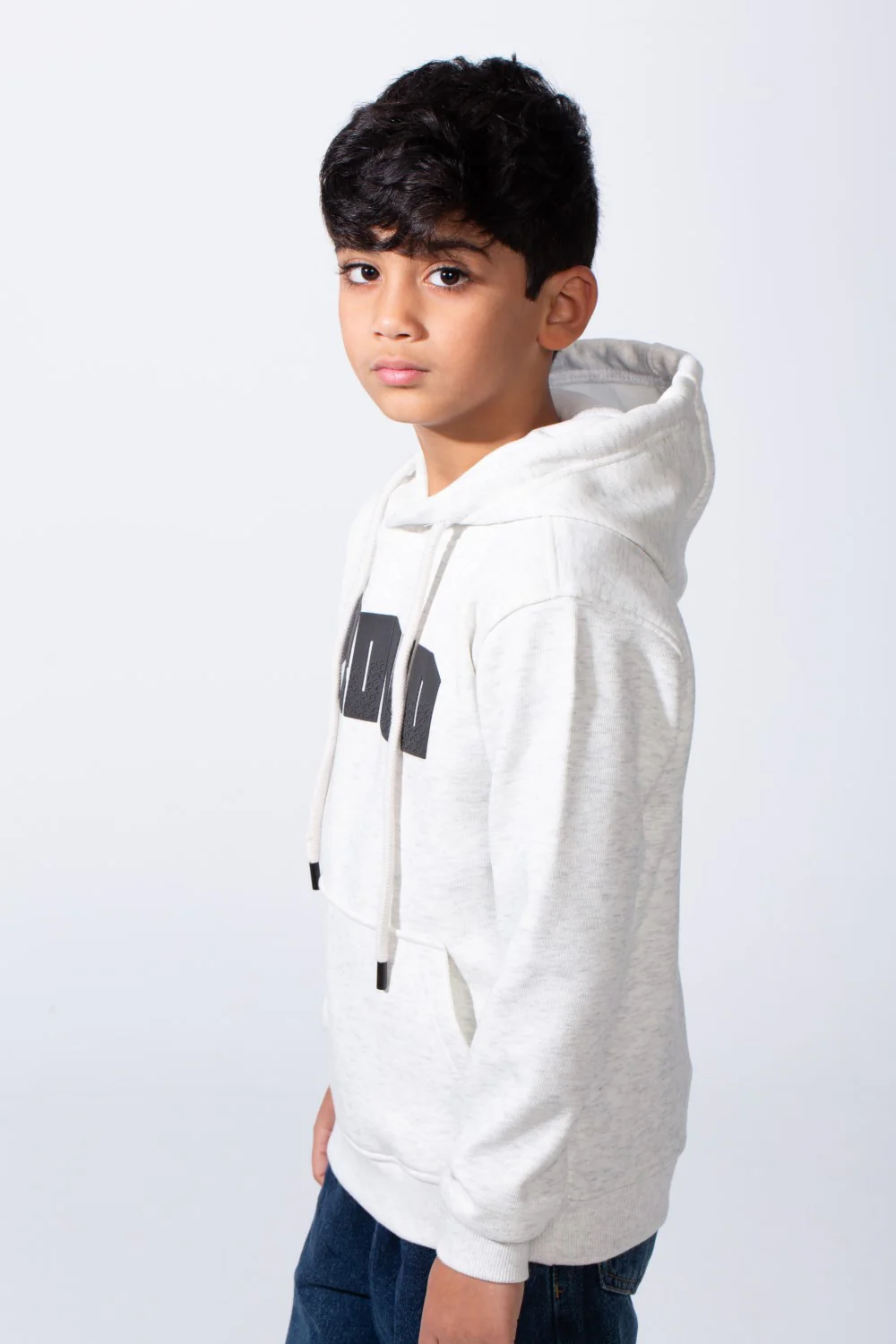 Boy’s Slim Fit Modern Comfort For Everyday Wear Front Print Hood Sweatshirt - Image 11