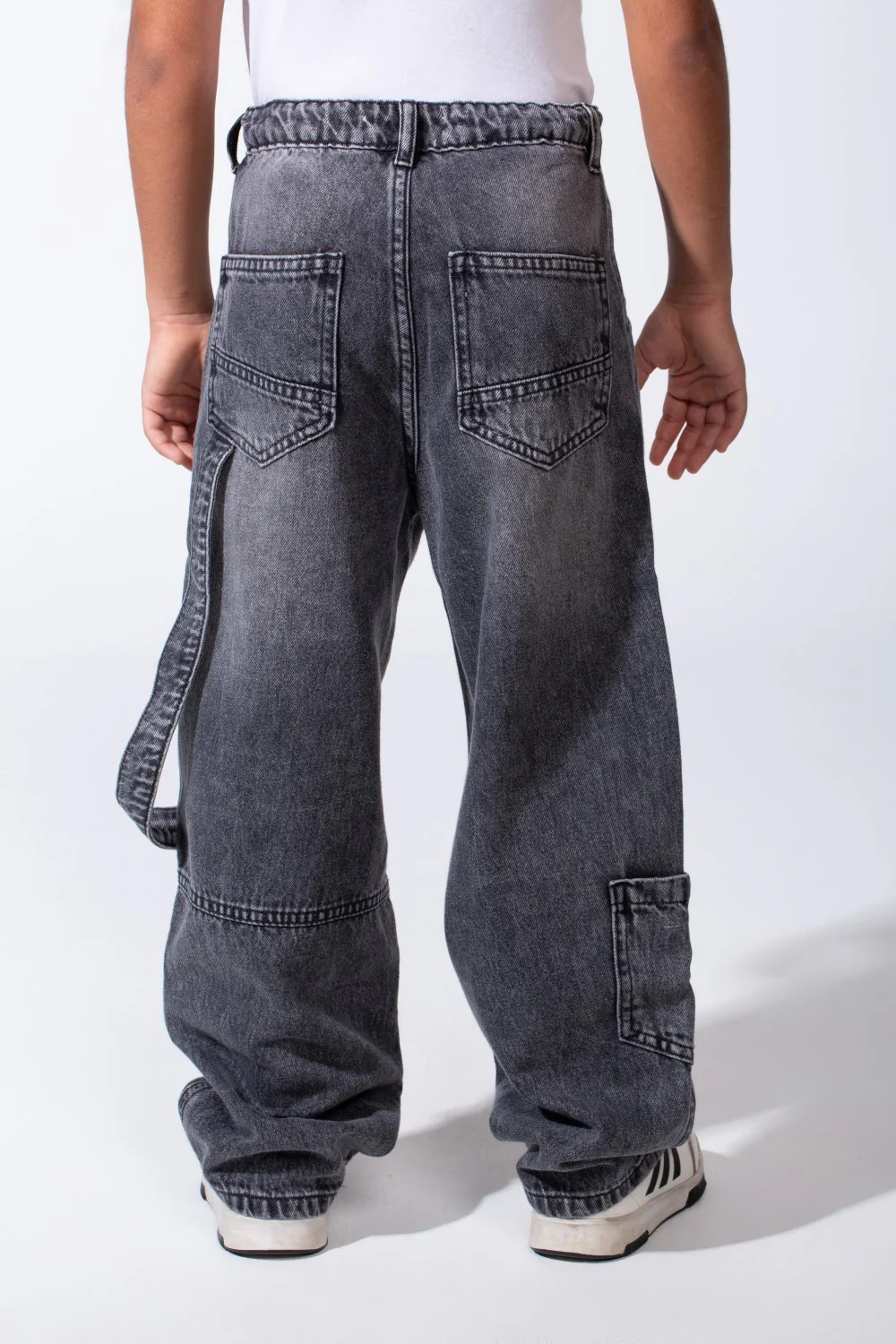 Boy’s Slouchy Boyfriend Clean Cut Jeans Denim Casual Pants - Image 10