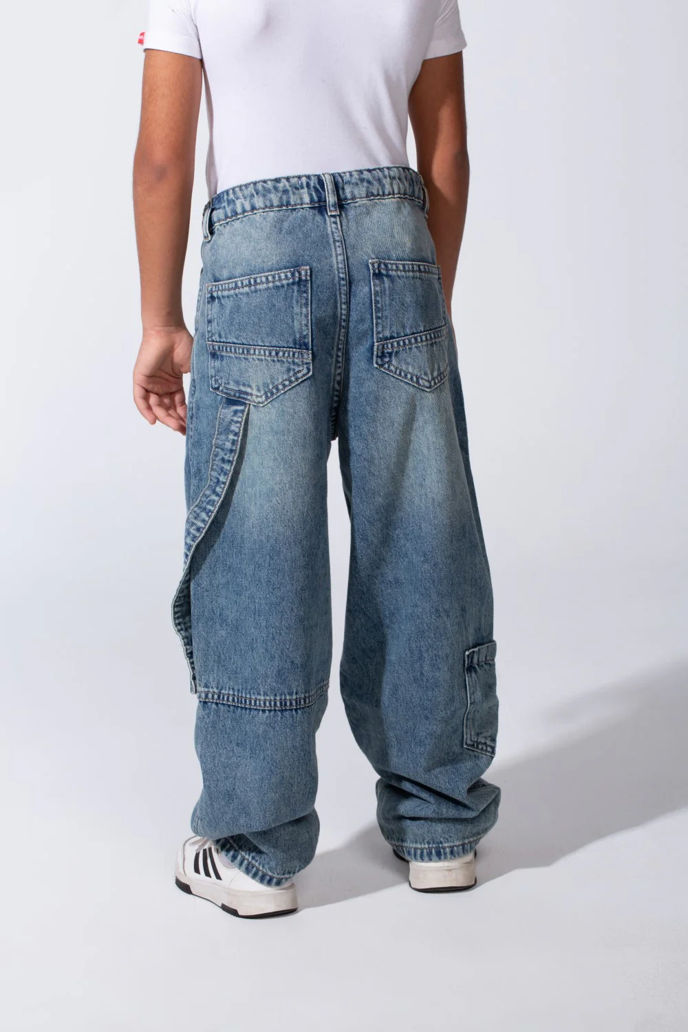 Boy’s Slouchy Boyfriend Clean Cut Jeans Denim Casual Pants - Image 14