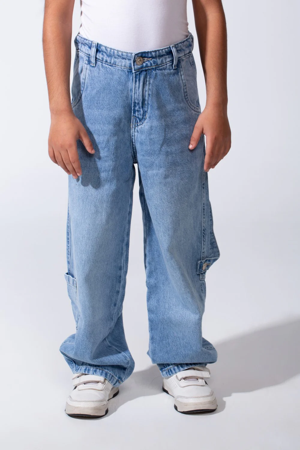 Boy’s Slouchy Boyfriend Clean Cut Jeans Denim Casual Pants - Image 17
