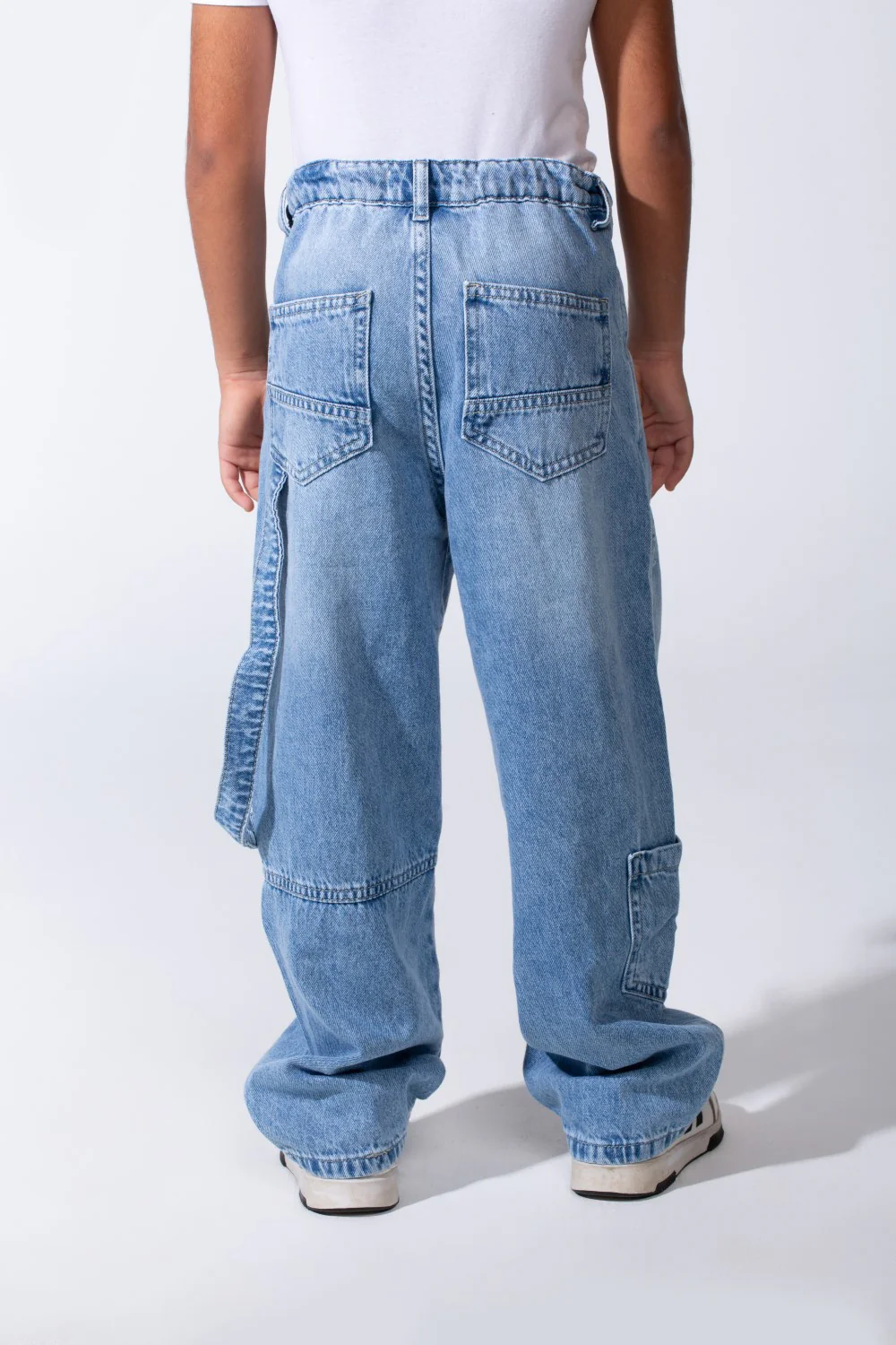 Boy’s Slouchy Boyfriend Clean Cut Jeans Denim Casual Pants - Image 18