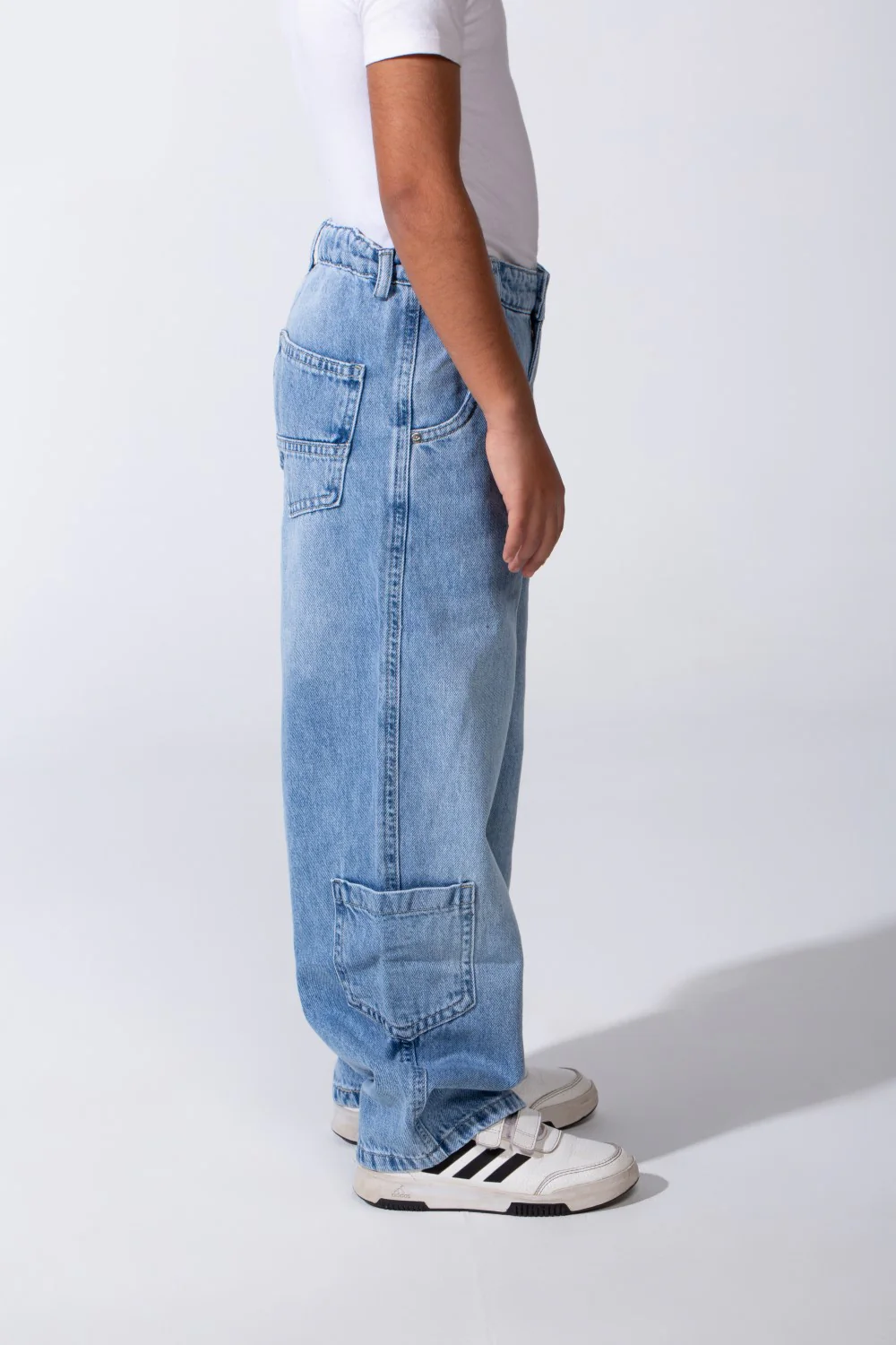 Boy’s Slouchy Boyfriend Clean Cut Jeans Denim Casual Pants - Image 19