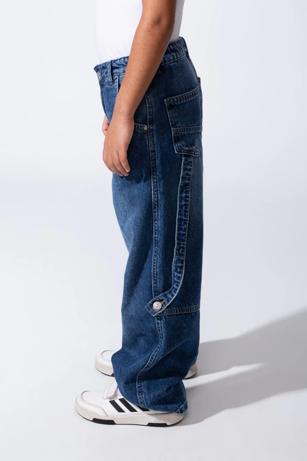 Boy’s Slouchy Boyfriend Clean Cut Jeans Denim Casual Pants - Image 23