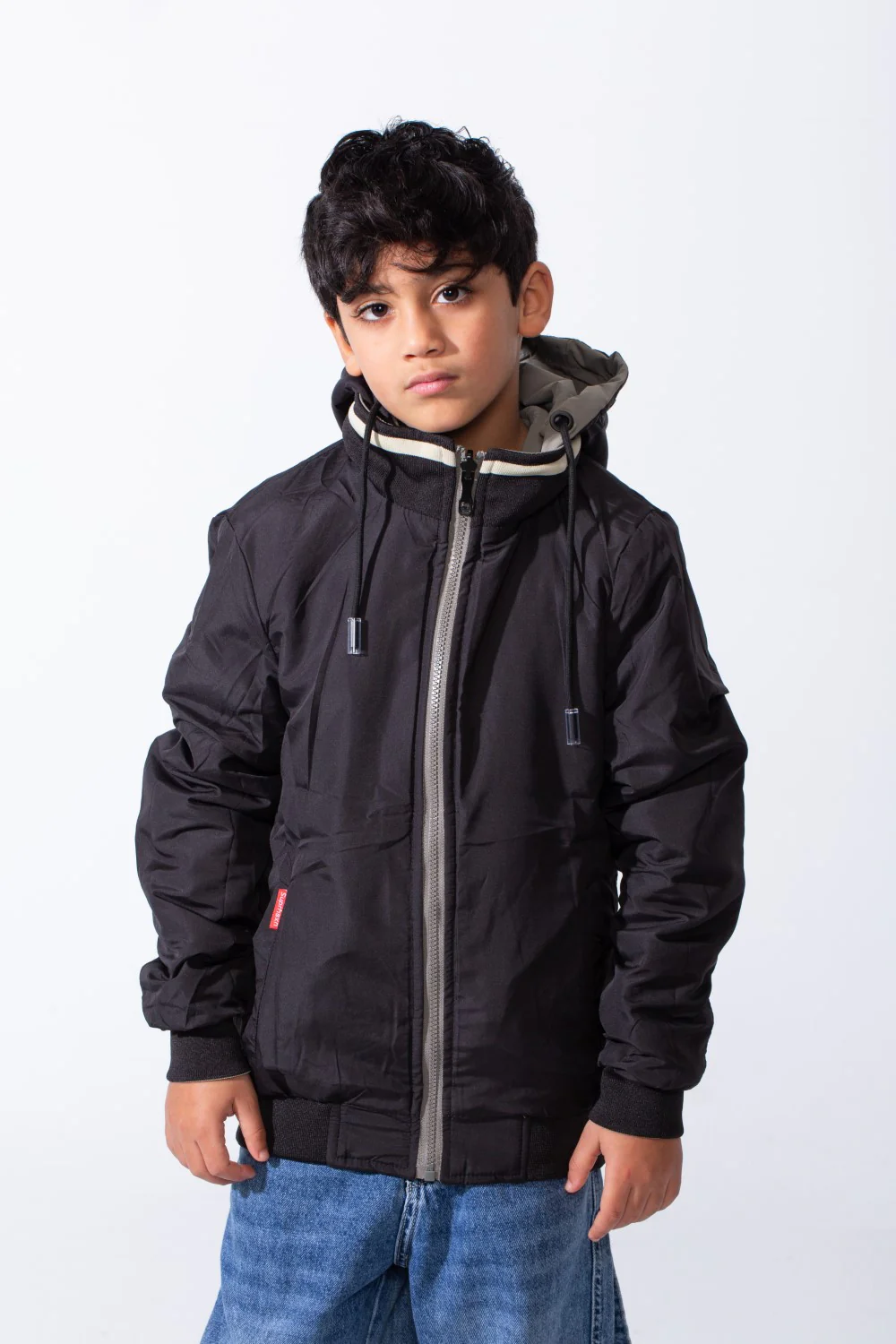 Boy’s Double Face Waterproof Hooded Puffer Jacket With Pockets - Image 7