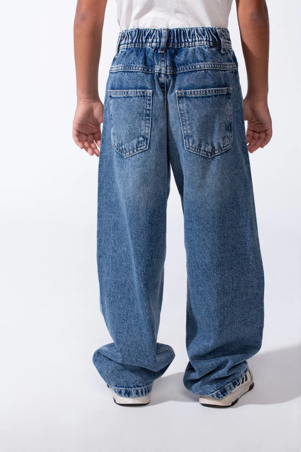 Boy’s Wide Leg Washed Denim Jeans Pants - Image 10