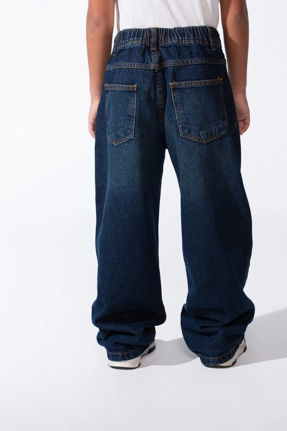 Boy’s Wide Leg Washed Denim Jeans Pants - Image 6