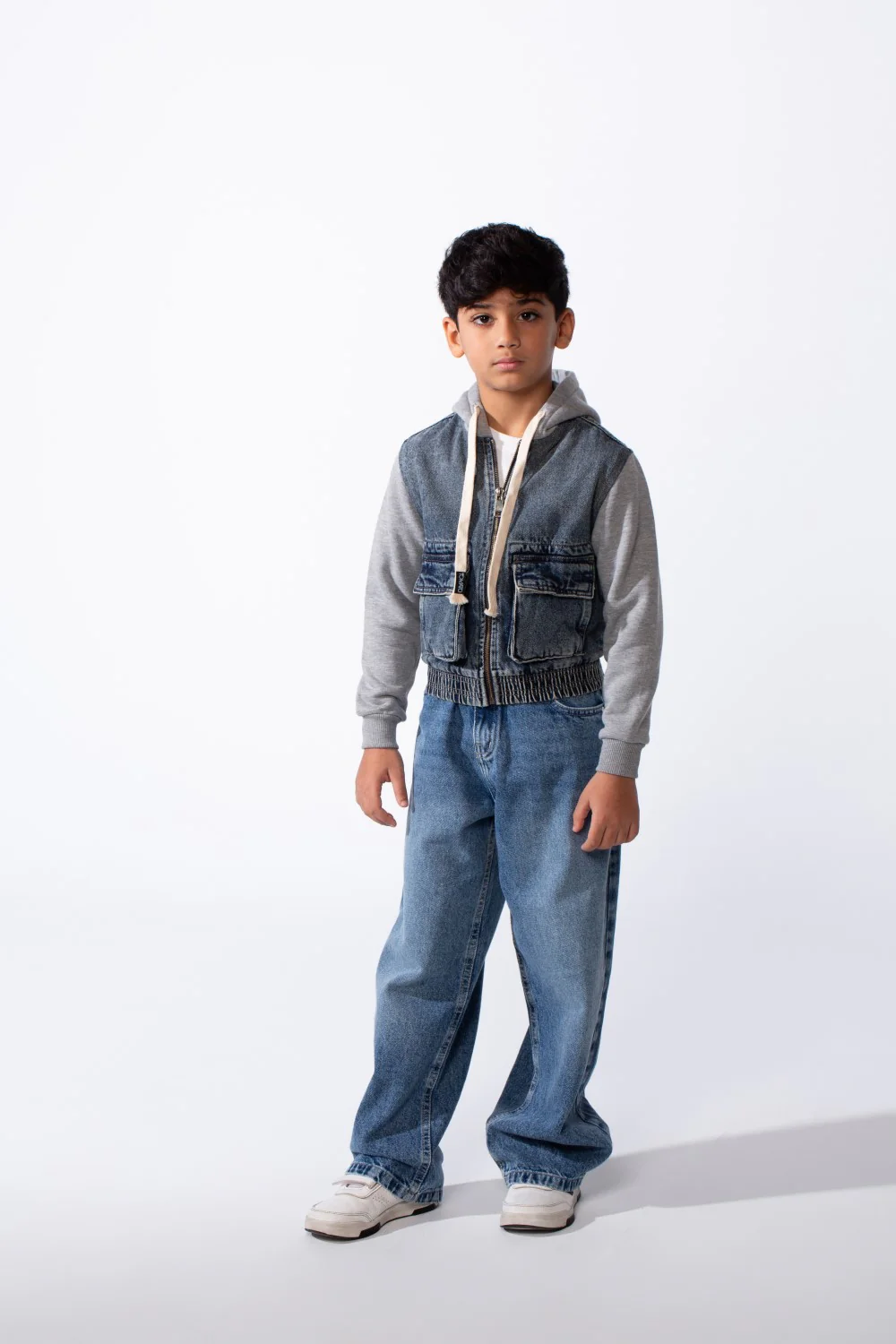 Boy’s Zip-Up Slim Fit Denim Jeans Jacket With Front Pockets - Image 4