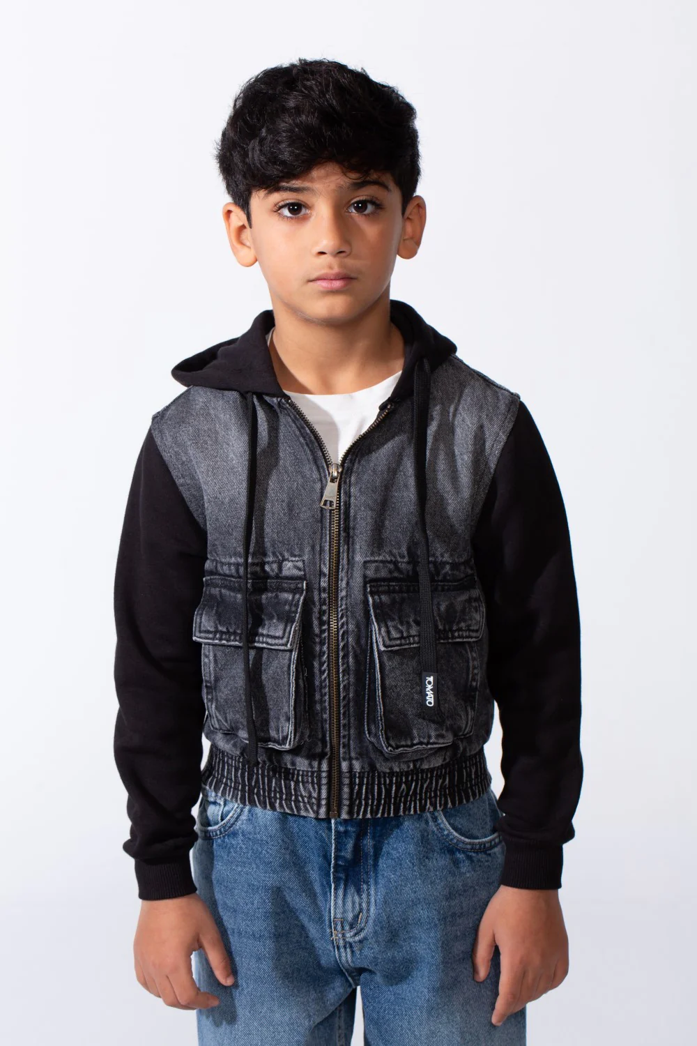 Boy’s Zip-Up Slim Fit Denim Jeans Jacket With Front Pockets - Image 5