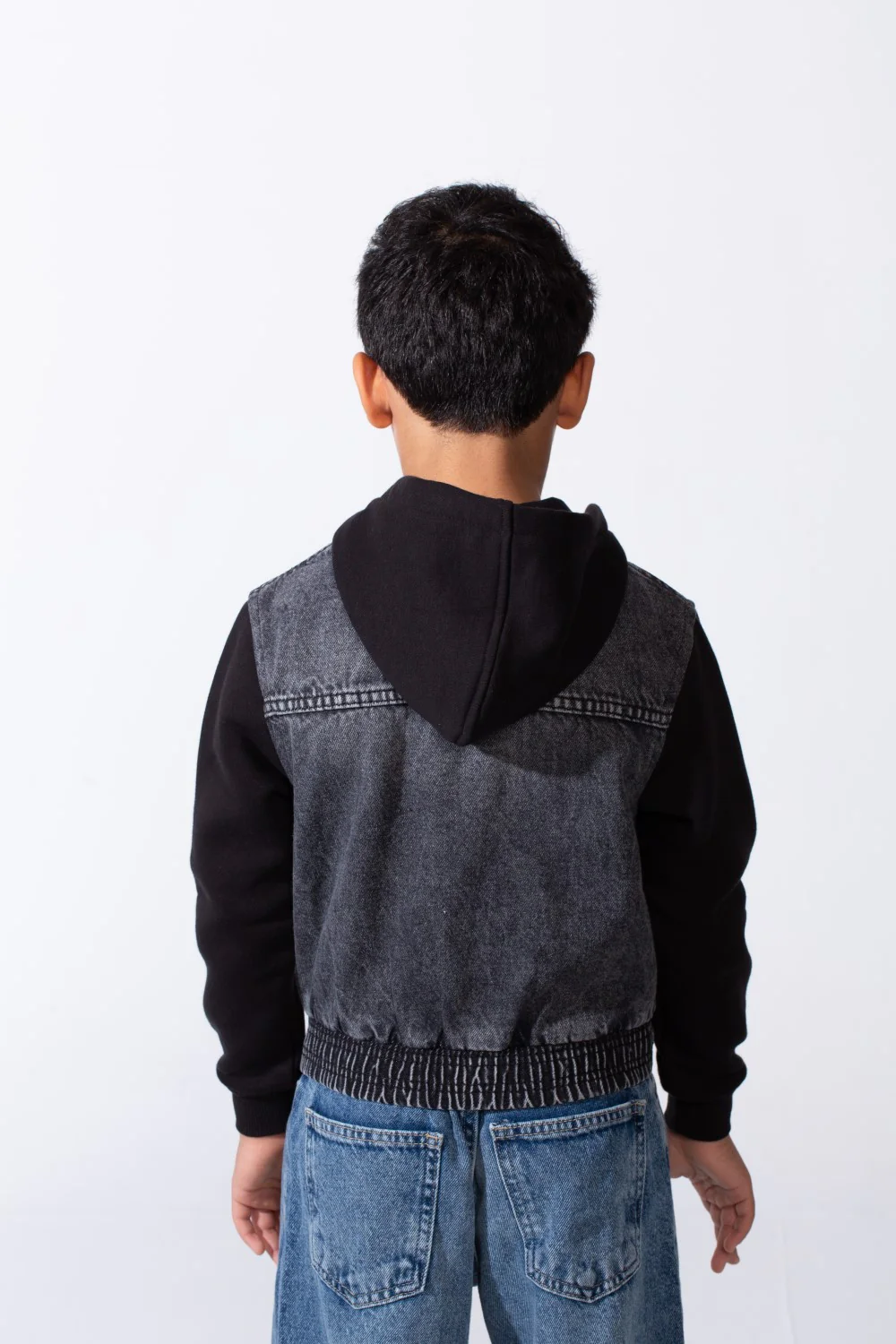 Boy’s Zip-Up Slim Fit Denim Jeans Jacket With Front Pockets - Image 6