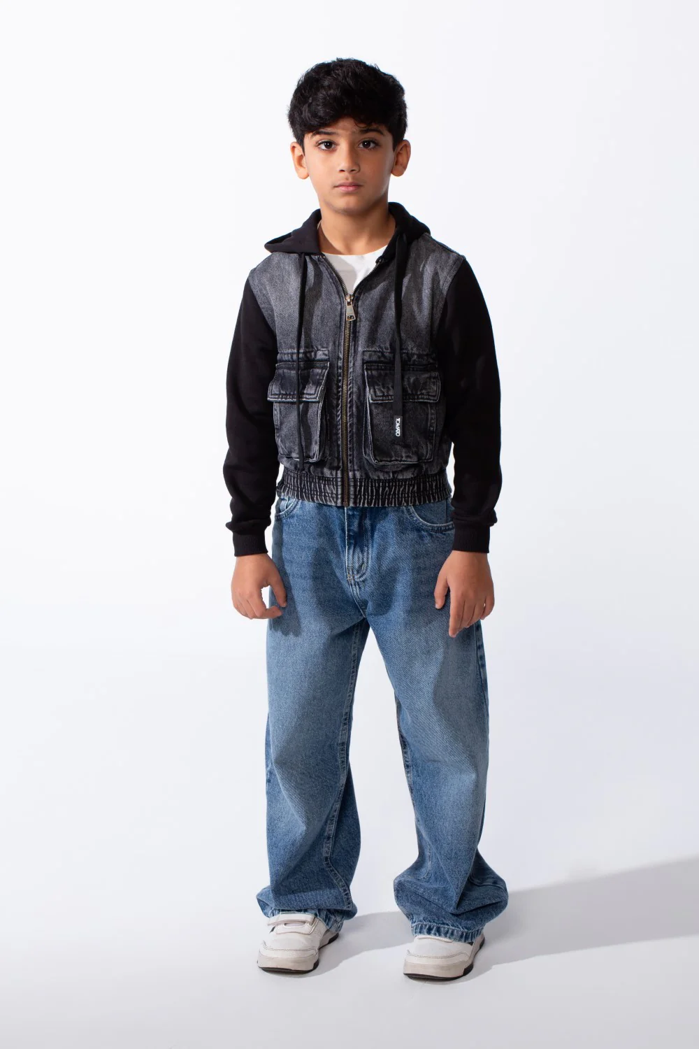 Boy’s Zip-Up Slim Fit Denim Jeans Jacket With Front Pockets - Image 8