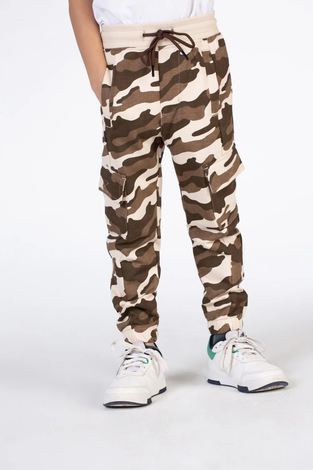 Boys Army Milton Sweatpants With Distinctive Side Pockets - Image 4