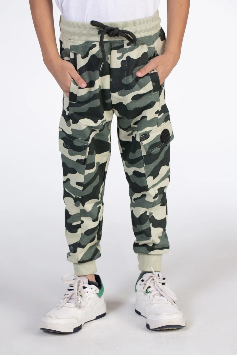 Boys Army Milton Sweatpants With Distinctive Side Pockets - Image 9