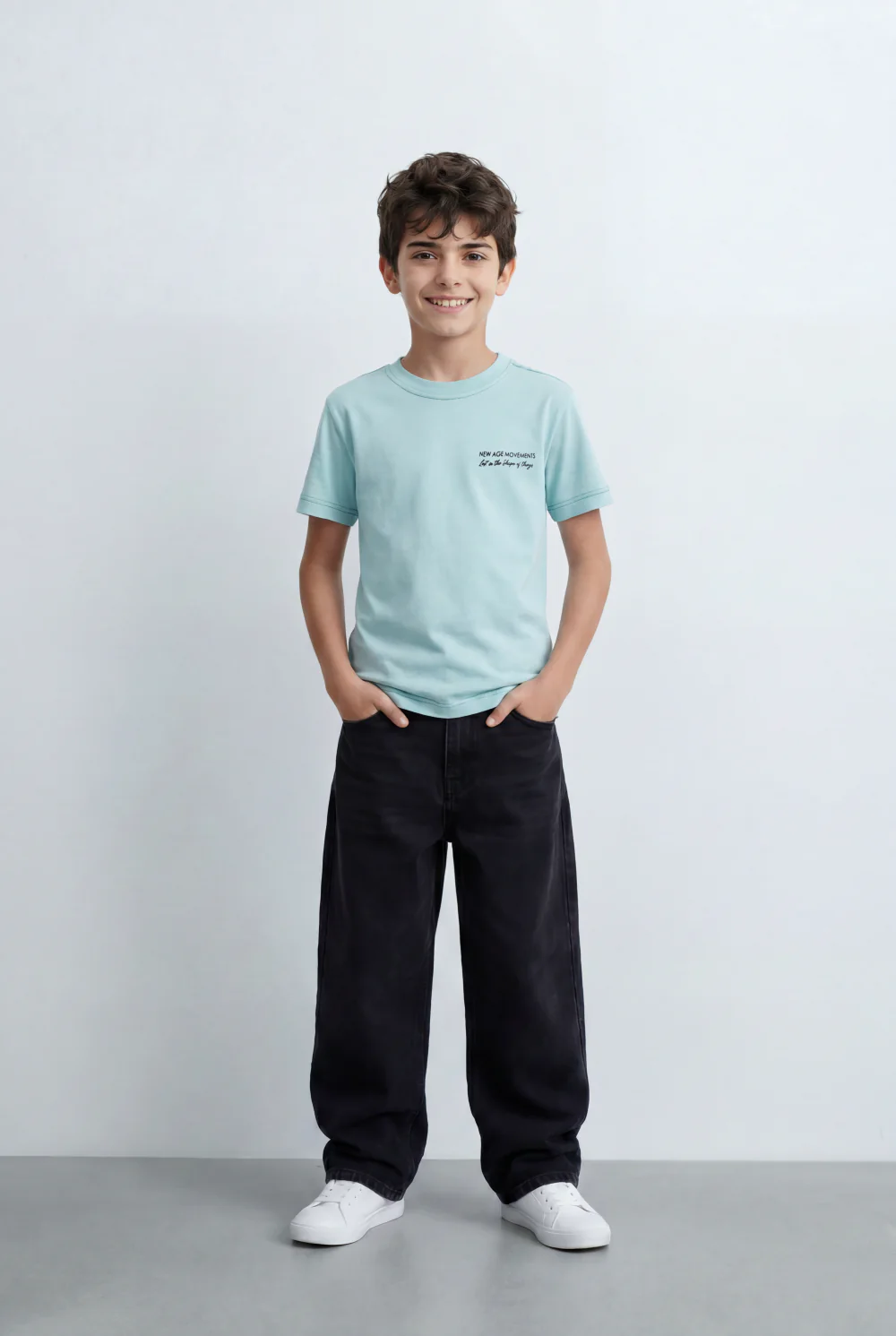 Boy's Tomato Store Back Graphic T-Shirt Showcasing Raised Geometric Artwork Typography Print - Image 11