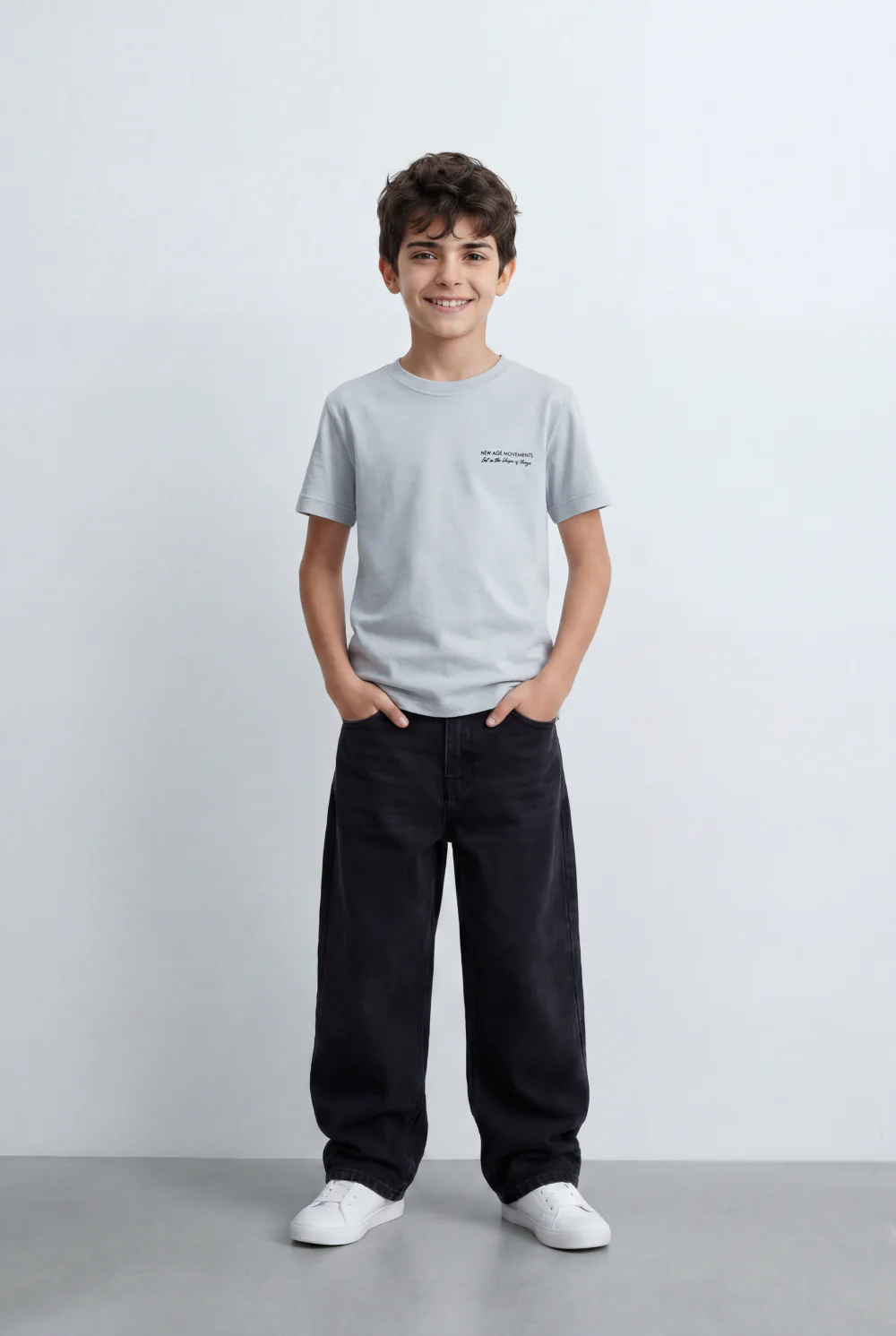 Boy's Tomato Store Back Graphic T-Shirt Showcasing Raised Geometric Artwork Typography Print - Image 7