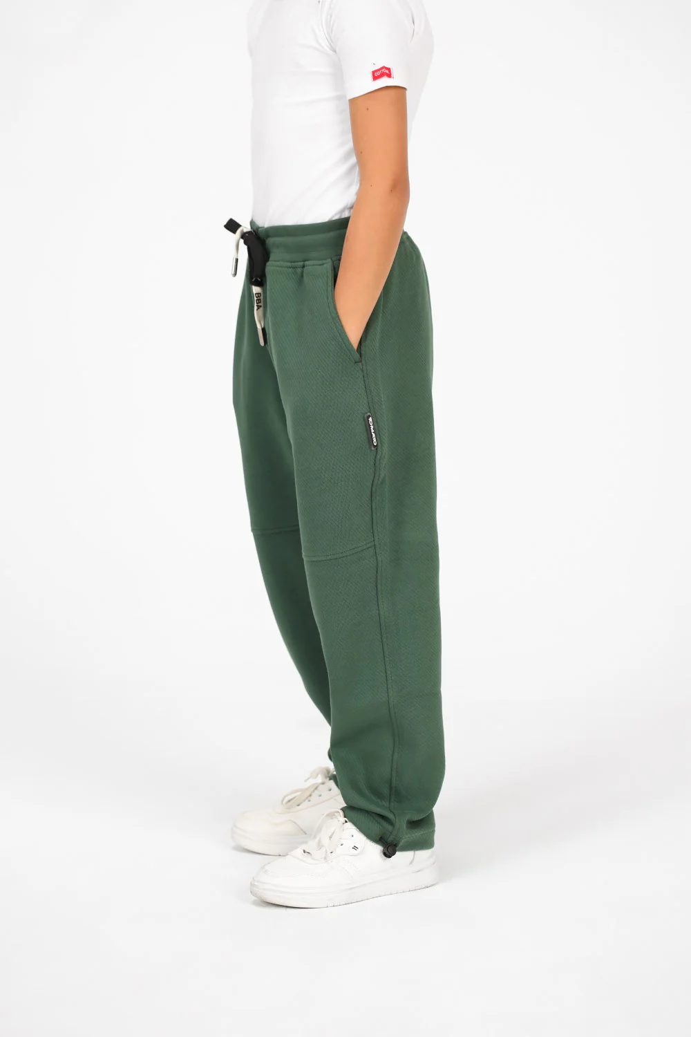Boy's Basic Elastic Waistband Drawstring Sweatpants - Image 11