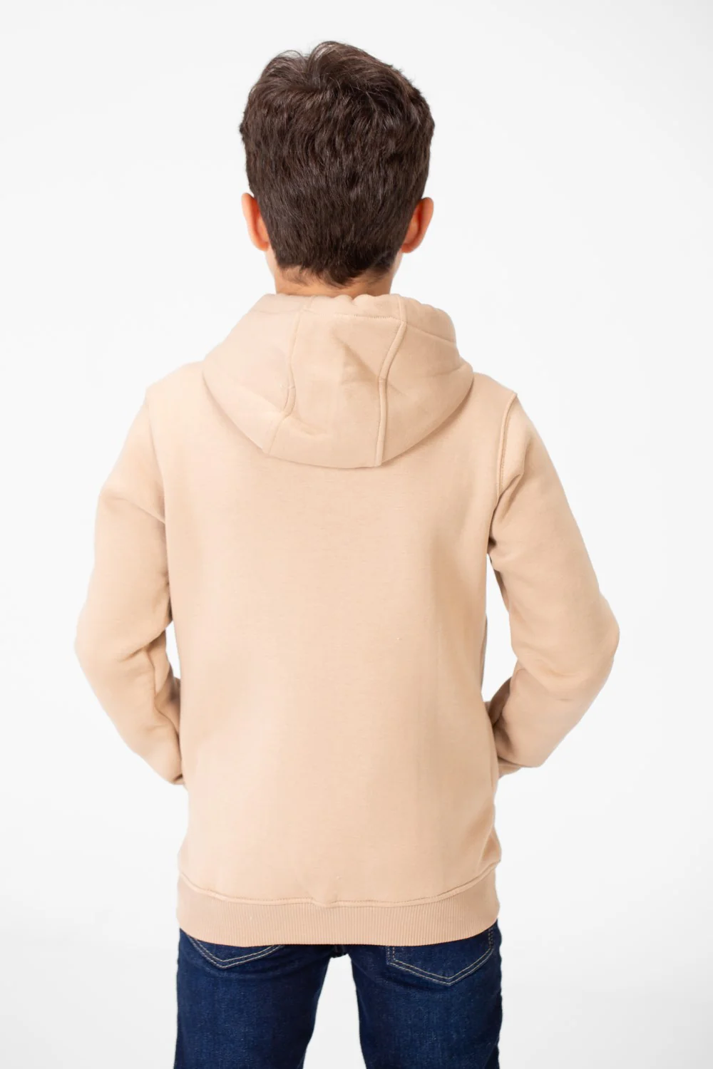 Boy's Basic Hoodie Sweatshirt With Full Zip Closure And Pockets - Image 6