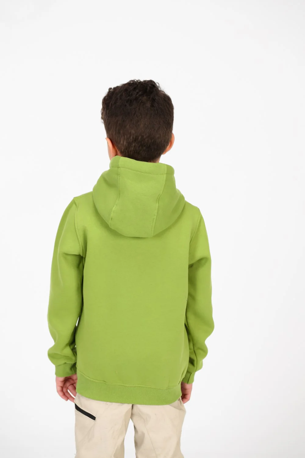 Boy's Basic Hoodie Sweatshirt With Kangaroo Pocket On The Front - Image 10