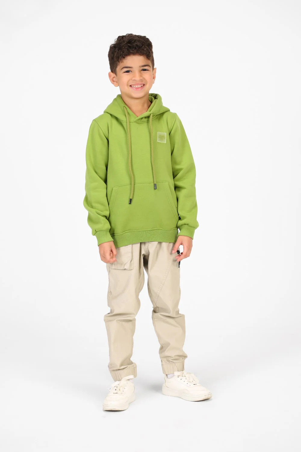 Boy's Basic Hoodie Sweatshirt With Kangaroo Pocket On The Front - Image 12