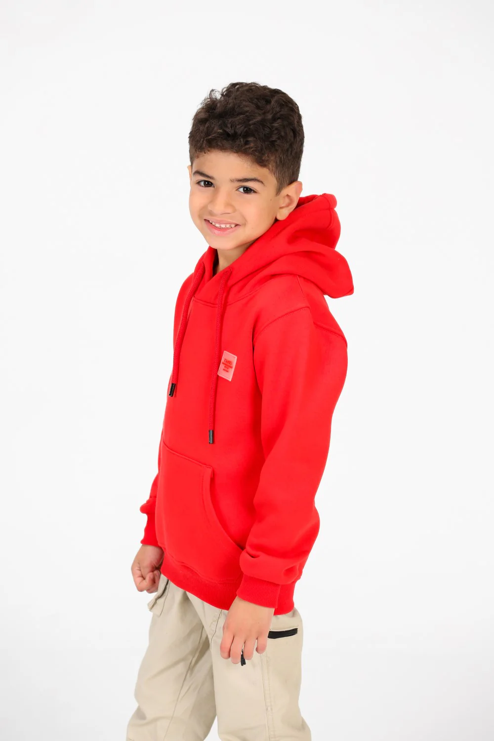 Boy's Basic Hoodie Sweatshirt With Kangaroo Pocket On The Front - Image 15