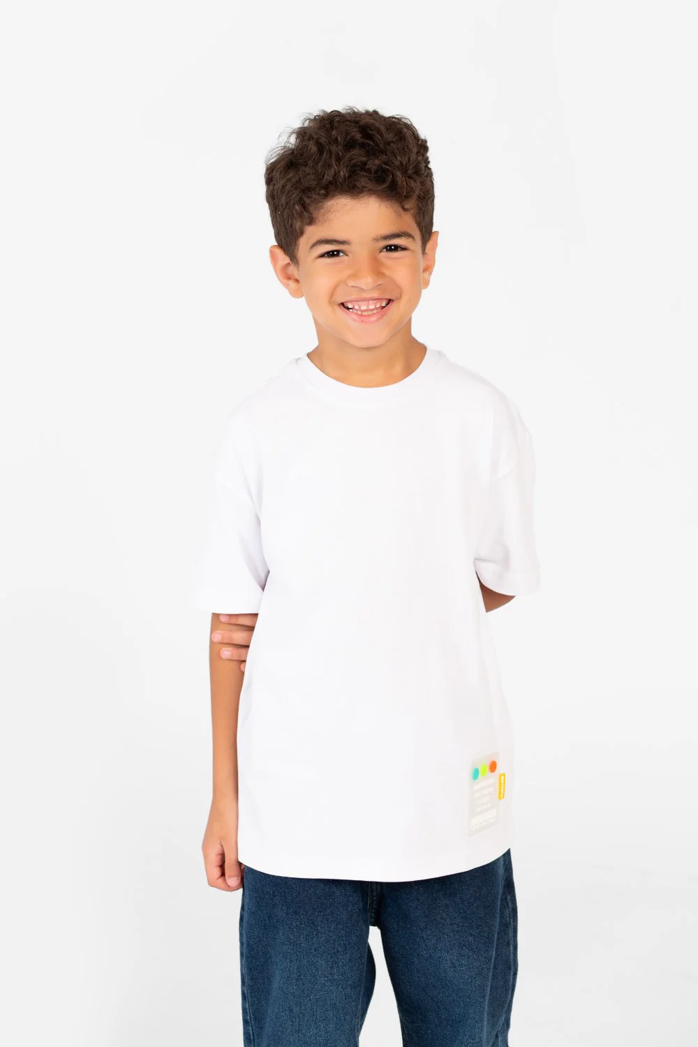 Boy's Basic Oversized Half Sleeves T-Shirt