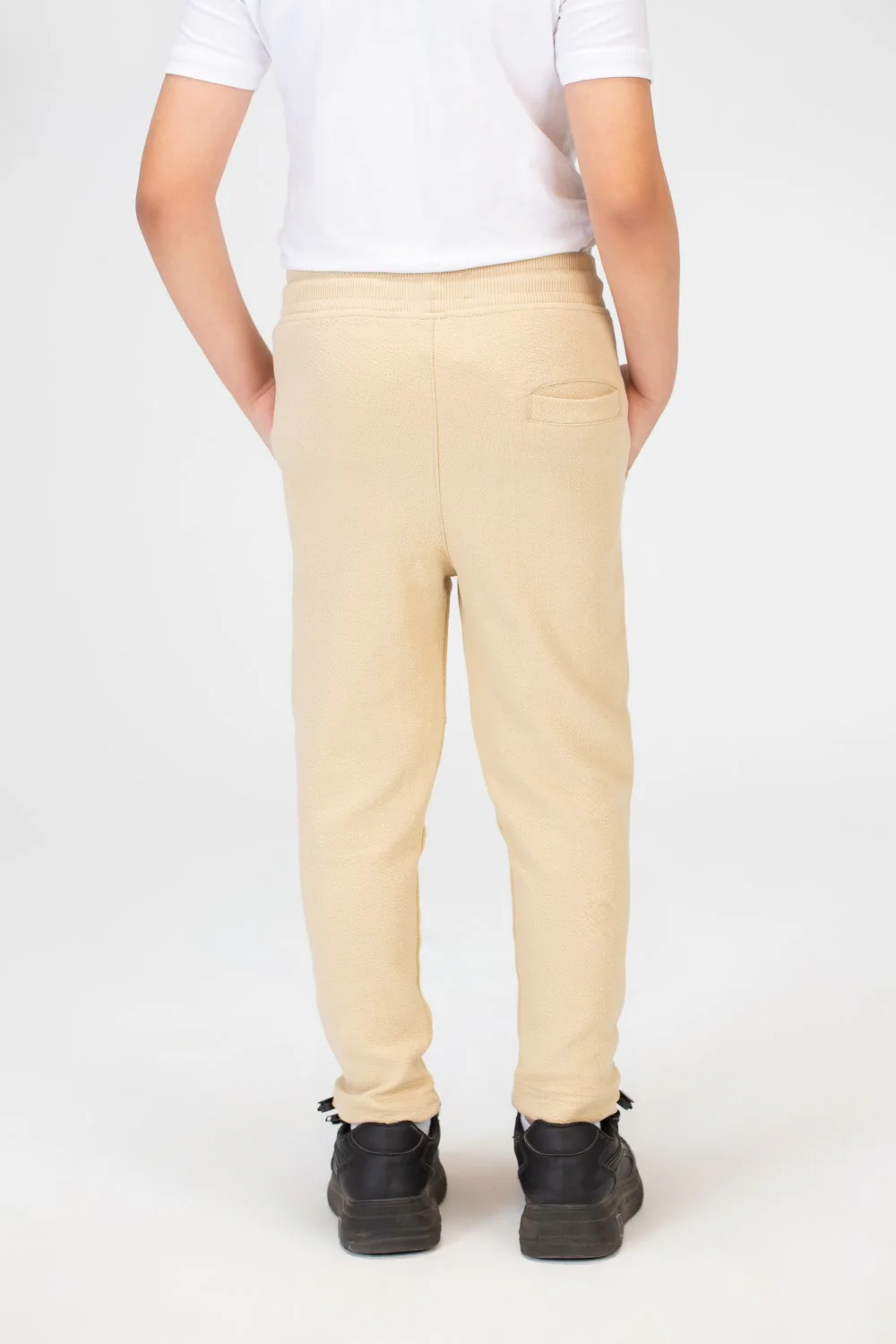 Boys Basic Plain Sweatpants With An Elastic Band In The Middle And A Back Pocket - Image 2