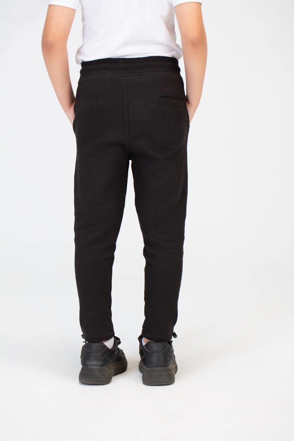 Boys Basic Plain Sweatpants With An Elastic Band In The Middle And A Back Pocket - Image 5