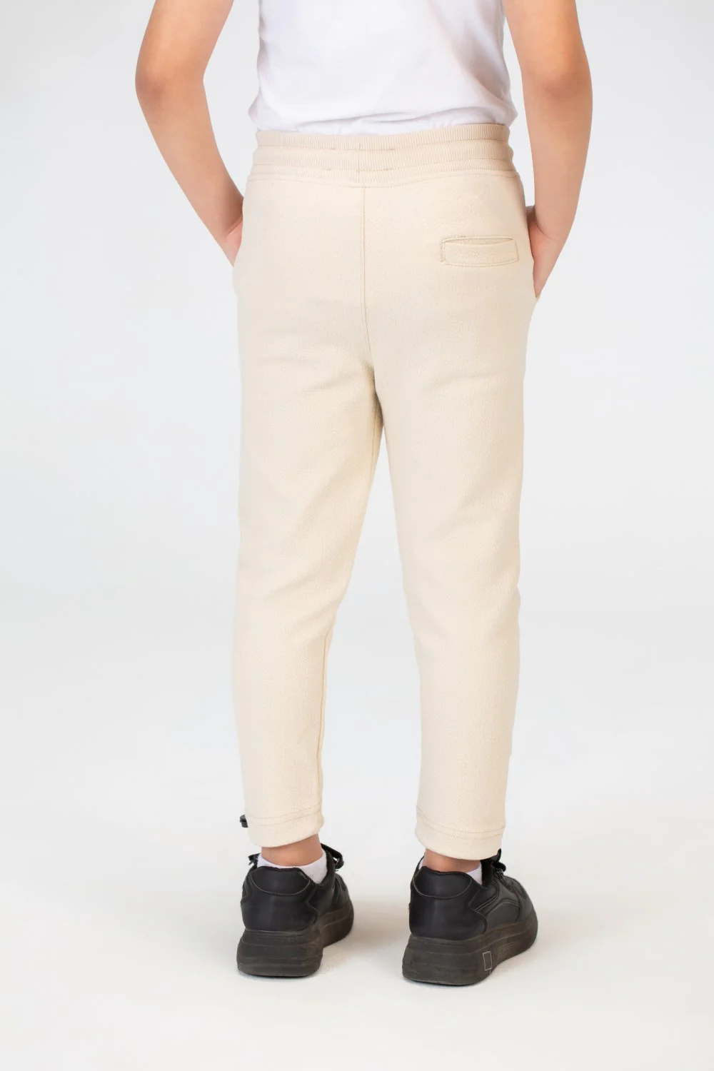 Boys Basic Plain Sweatpants With An Elastic Band In The Middle And A Back Pocket - Image 8
