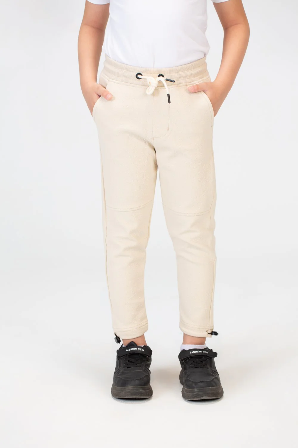 Boys Basic Plain Sweatpants With An Elastic Band In The Middle And A Back Pocket - Image 9