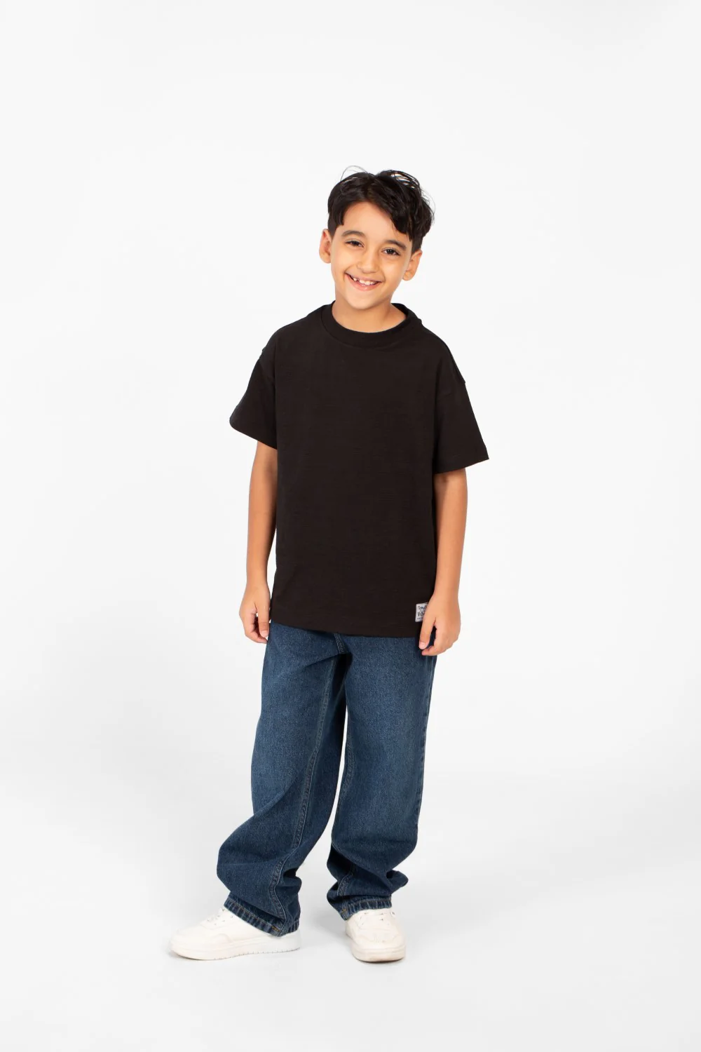 Boy's Basic Round Neck Short Sleeve T-Shirt For Everyday Wear With Unique Details - Image 4