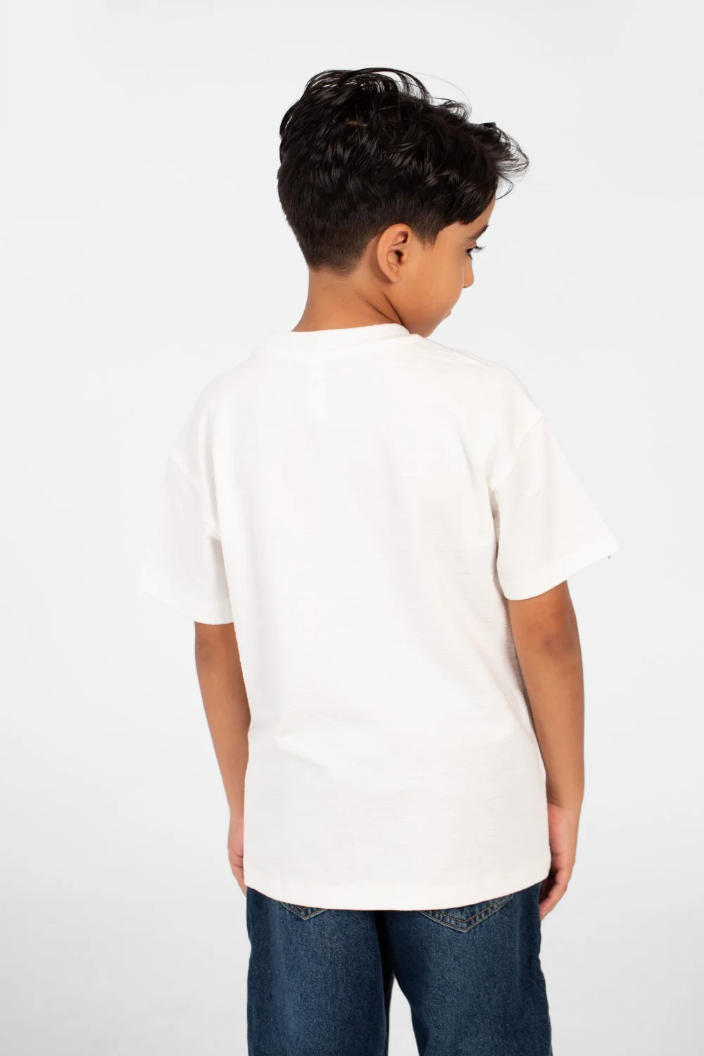 Boy's Basic Round Neck Short Sleeve T-Shirt For Everyday Wear With Unique Details - Image 6