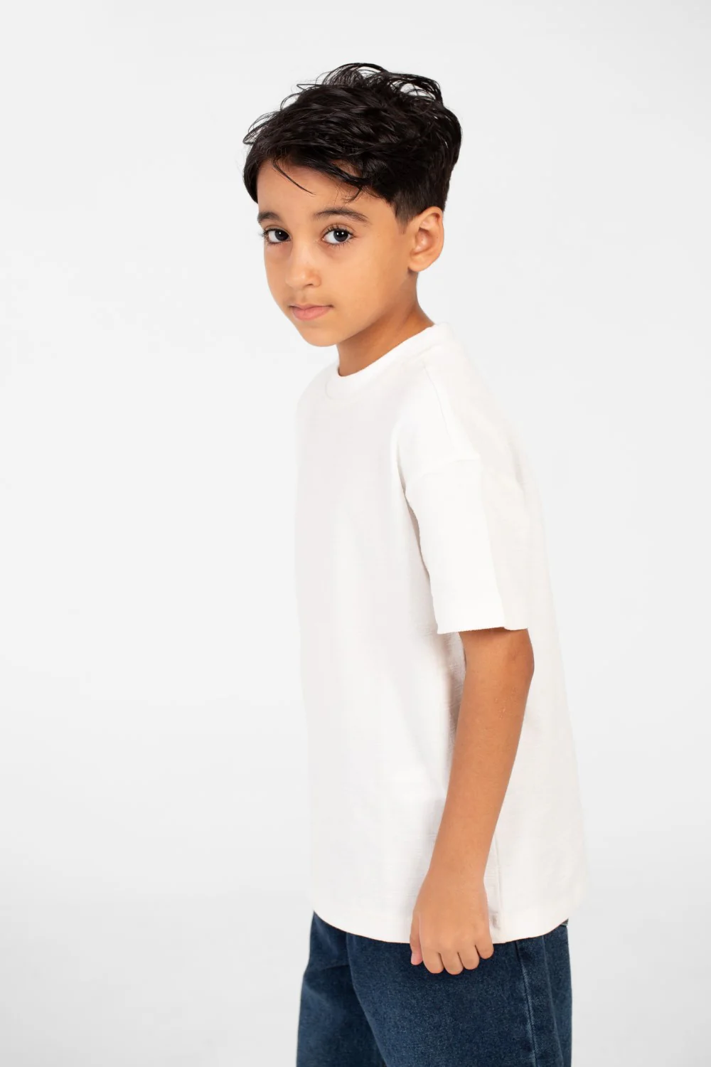 Boy's Basic Round Neck Short Sleeve T-Shirt For Everyday Wear With Unique Details - Image 7
