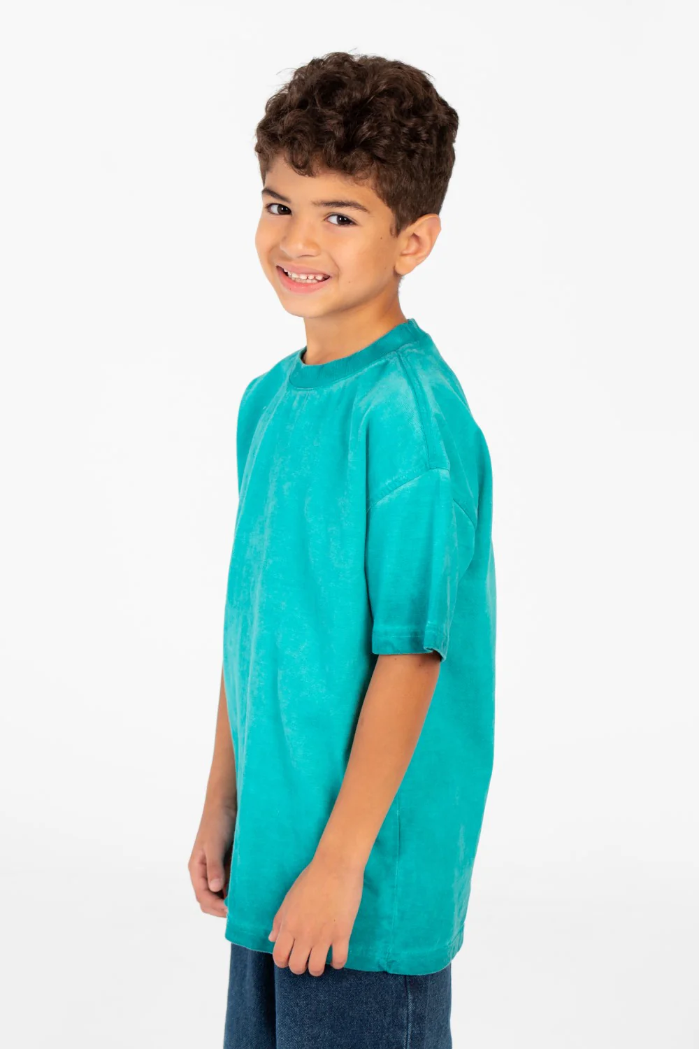 Boy's Basic Summer Oversized Half Sleeve T-shirt - Image 3
