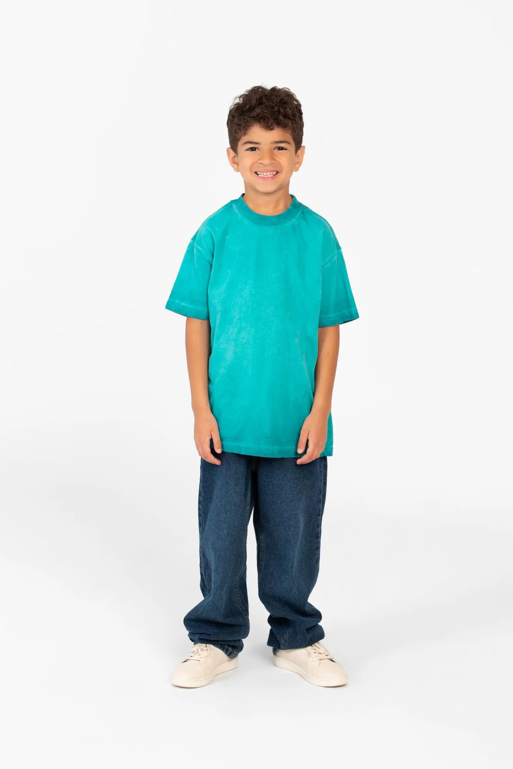 Boy's Basic Summer Oversized Half Sleeve T-shirt - Image 4