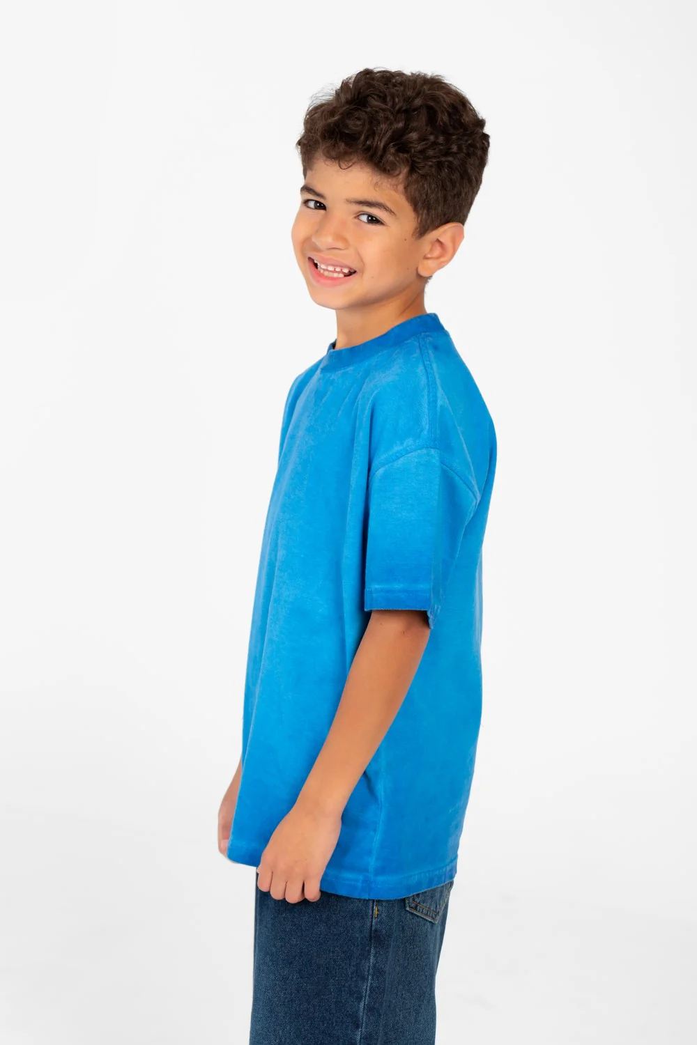 Boy's Basic Summer Oversized Half Sleeve T-shirt - Image 7