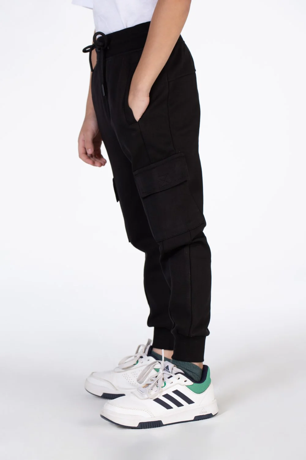 Boy's Basic Sweatpants With Elastic Waistband And Front And Back Pockets - Image 3