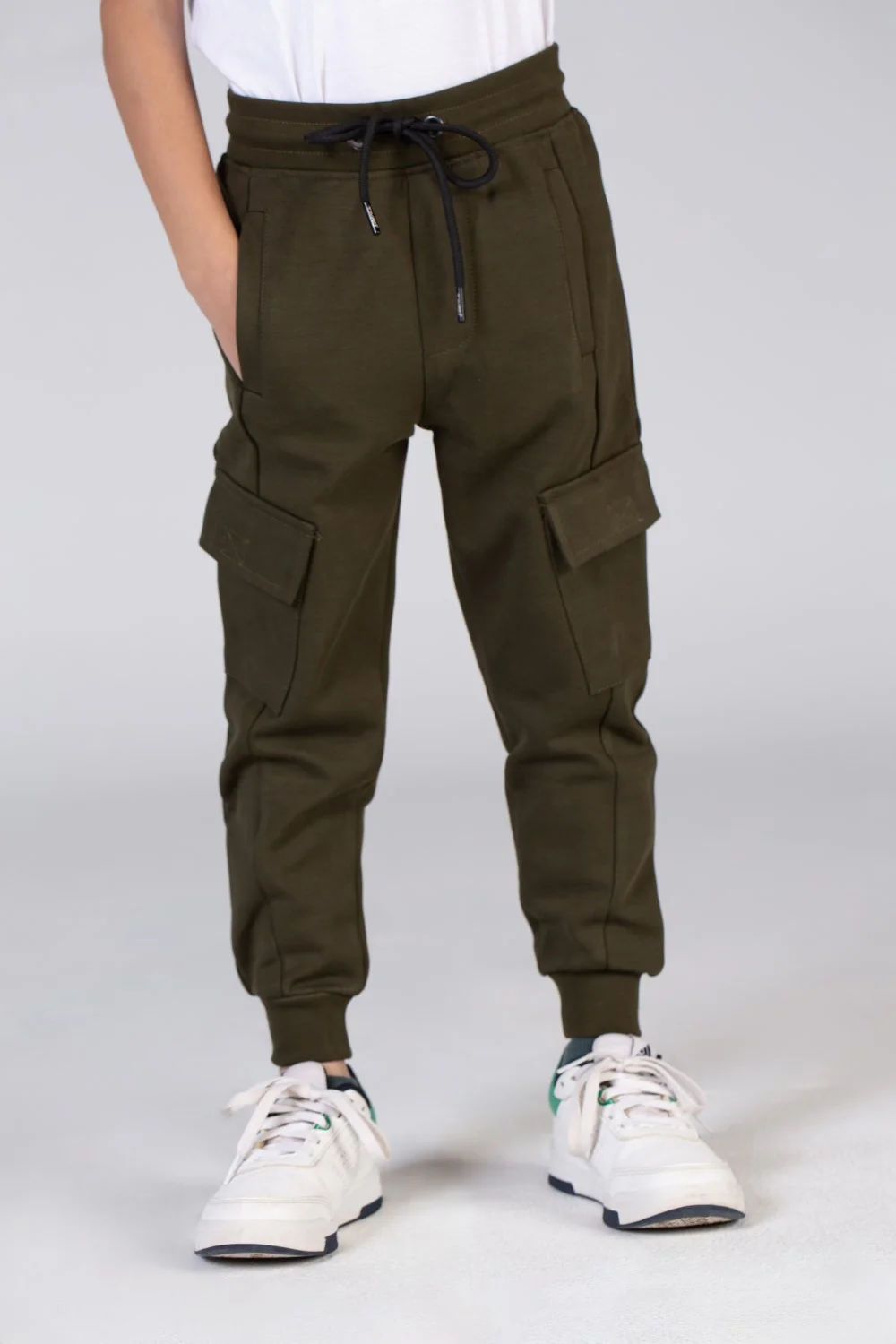 Boy's Basic Sweatpants With Elastic Waistband And Front And Back Pockets - Image 4