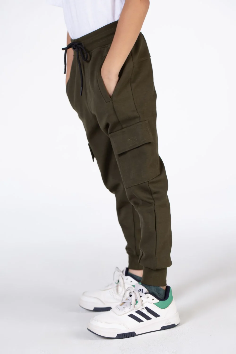 Boy's Basic Sweatpants With Elastic Waistband And Front And Back Pockets - Image 6