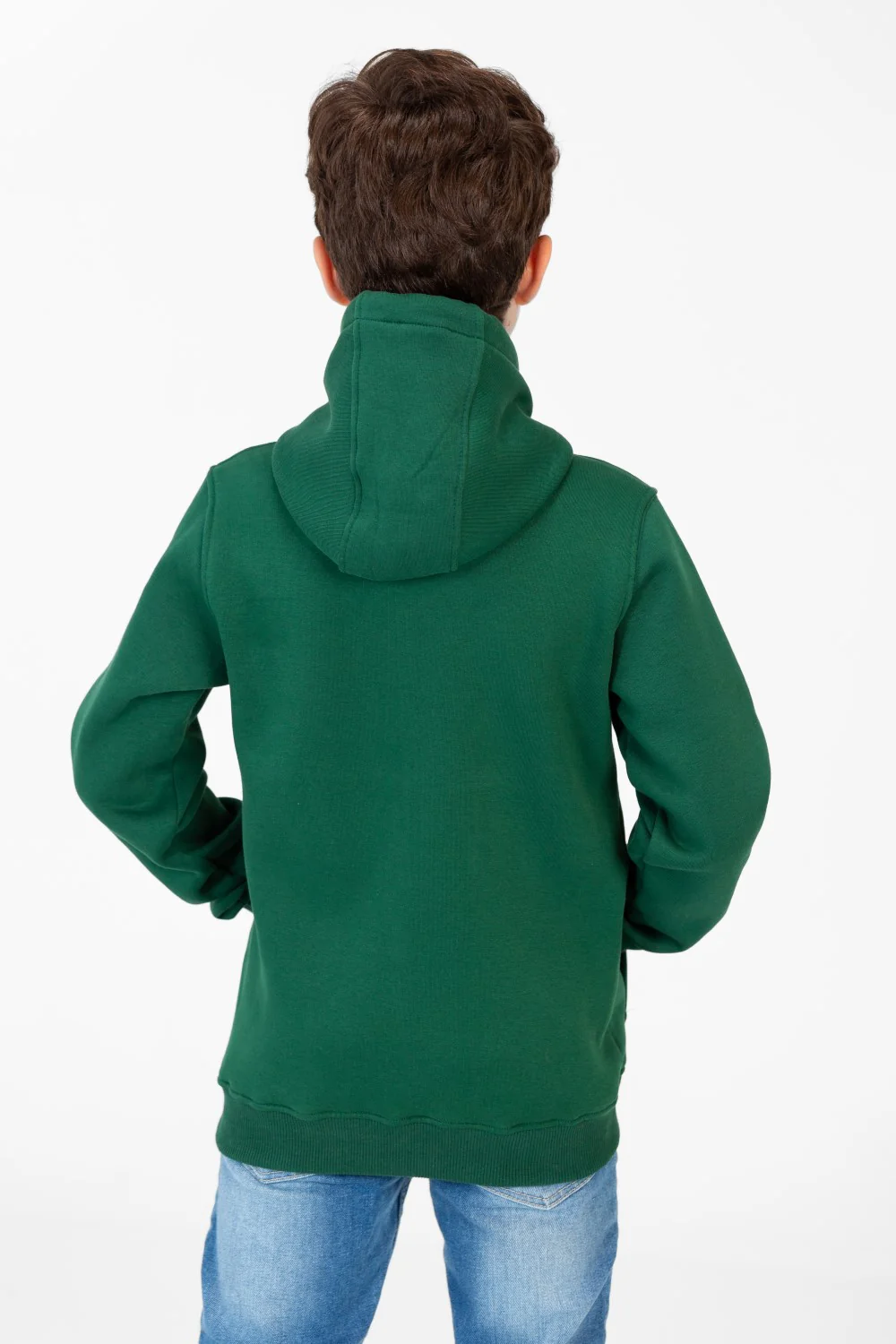 Boy's Basic Tomato Sweatshirt With Kangaroo Pocket - Image 10