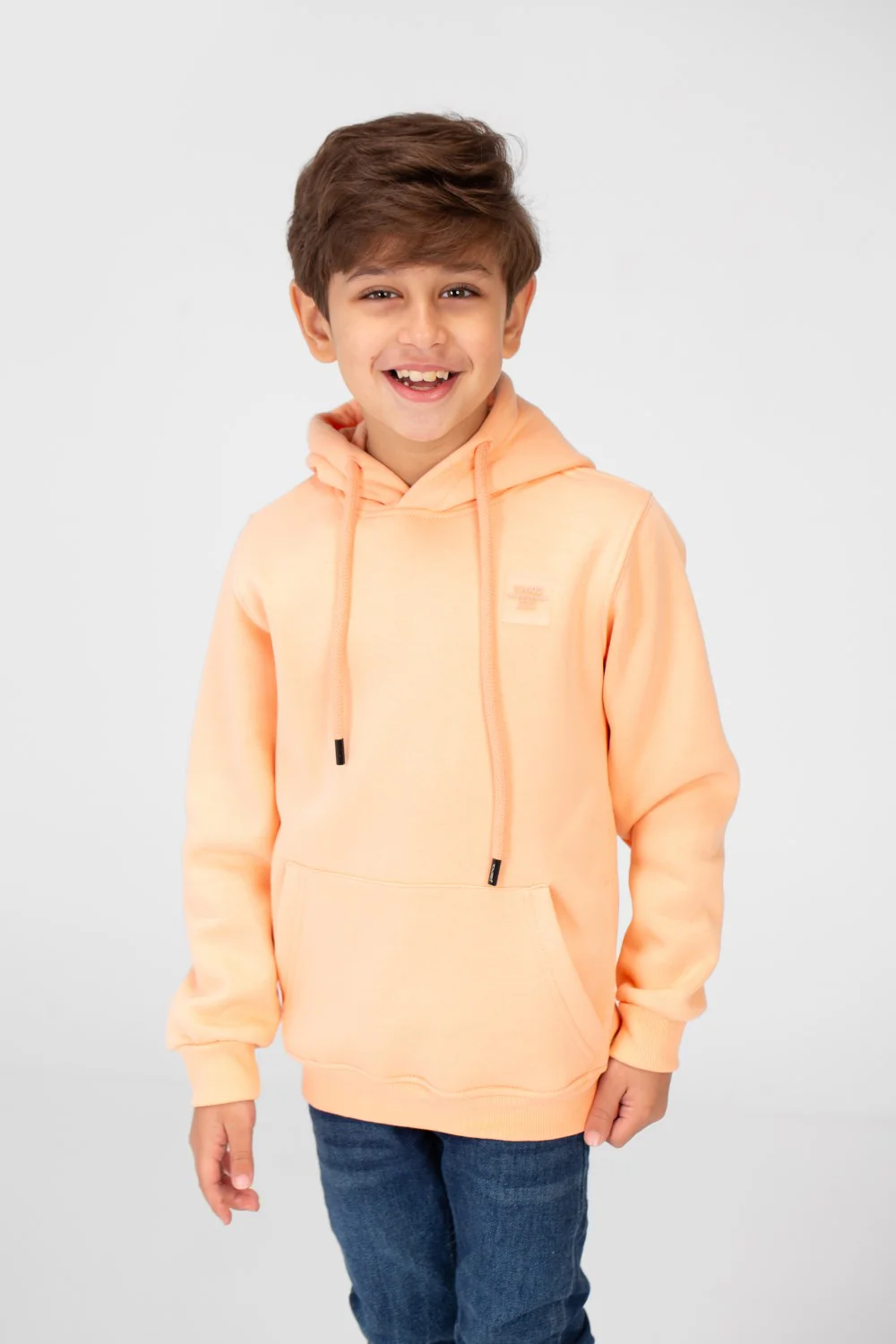 Boy's Basic Tomato Sweatshirt With Kangaroo Pocket - Image 17