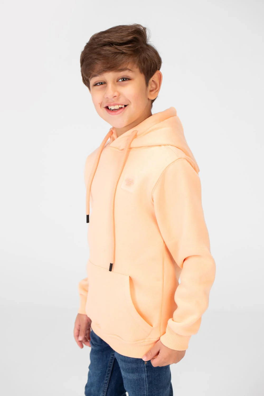 Boy's Basic Tomato Sweatshirt With Kangaroo Pocket - Image 19