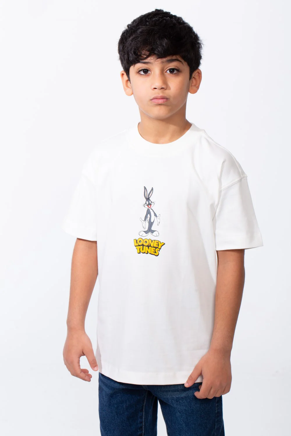 Boy's Bold Multi-Character Graphic Print Short Sleeves Rounded Neckline Tomato Store All Day Comfort Fit T-Shirt - Image 5