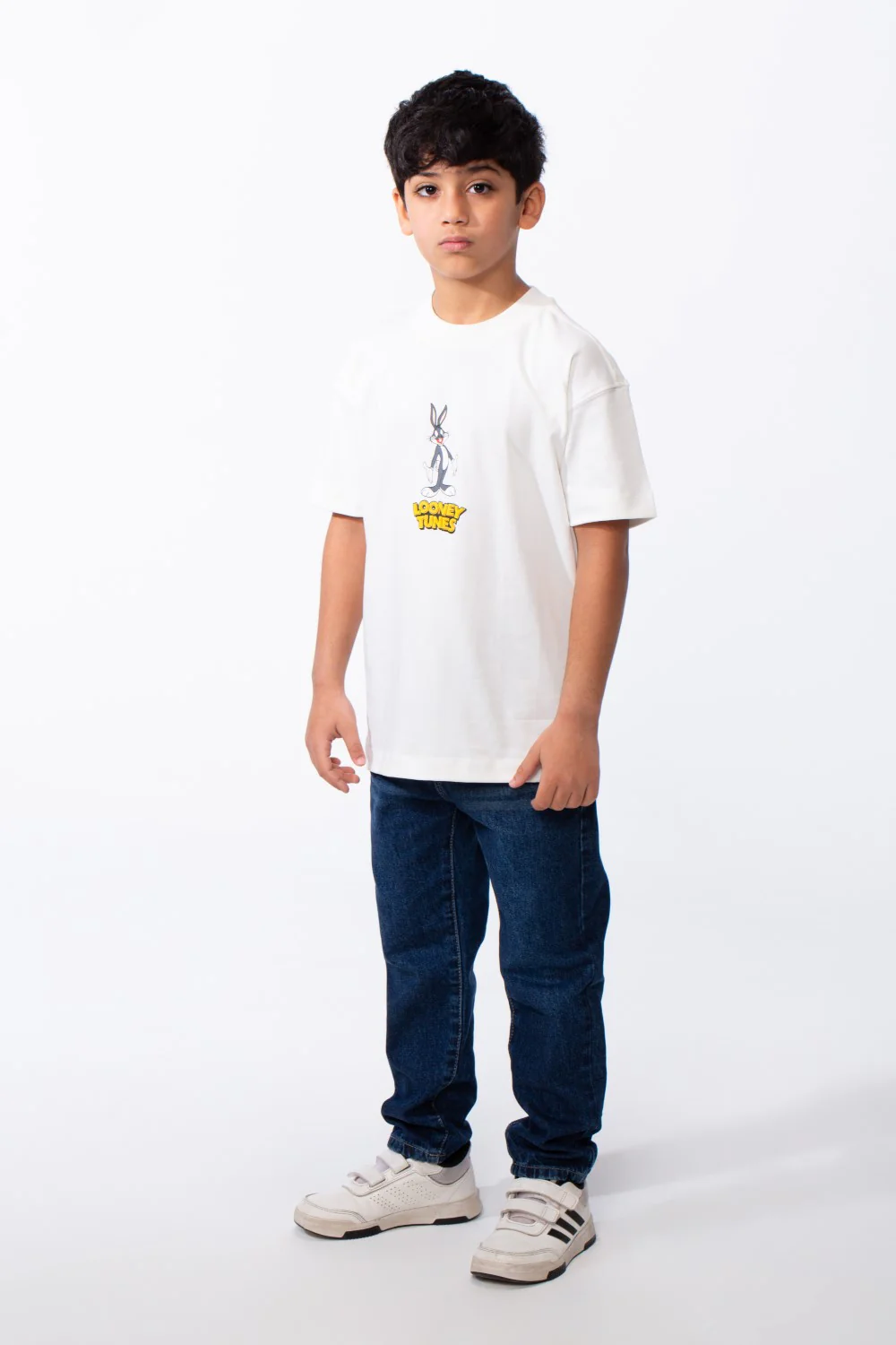 Boy's Bold Multi-Character Graphic Print Short Sleeves Rounded Neckline Tomato Store All Day Comfort Fit T-Shirt - Image 7
