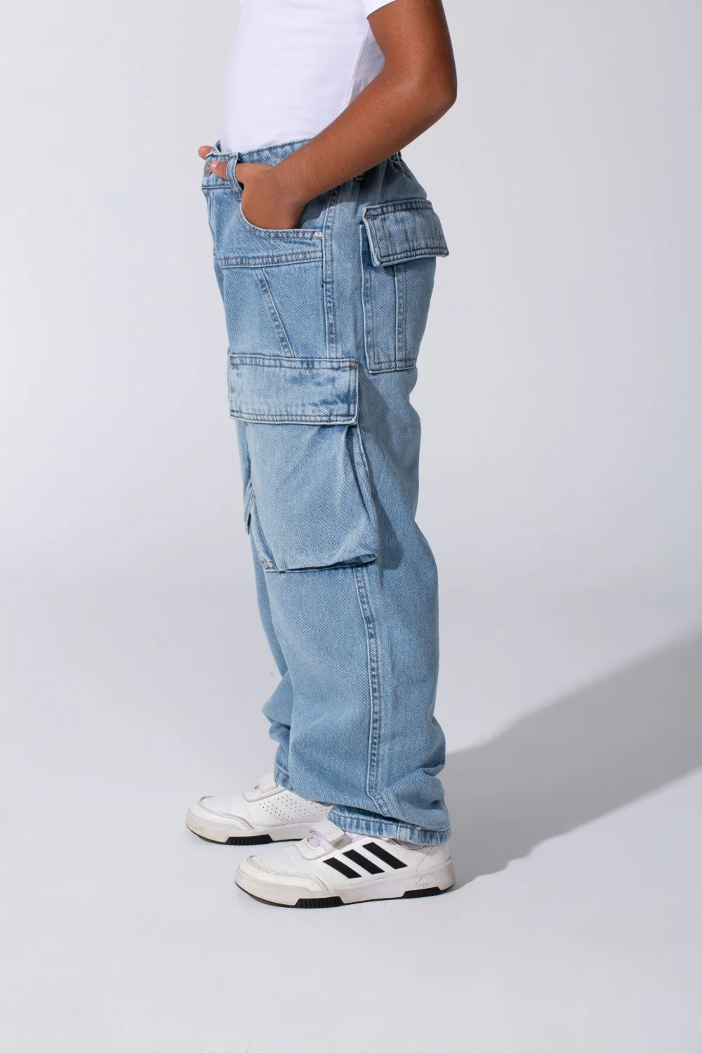 Boy's Cargo Jeans Pants With Pockets And A High Quality Modern Design - Image 16