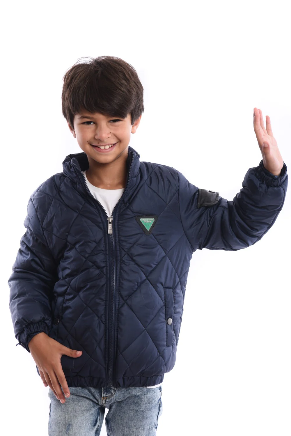 Boy's Casual Full Zipper Unique Style Padded Waterproof Jacket With Side Pocket - Image 10