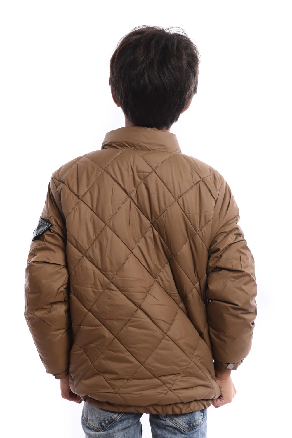 Boy's Casual Full Zipper Unique Style Padded Waterproof Jacket With Side Pocket - Image 6
