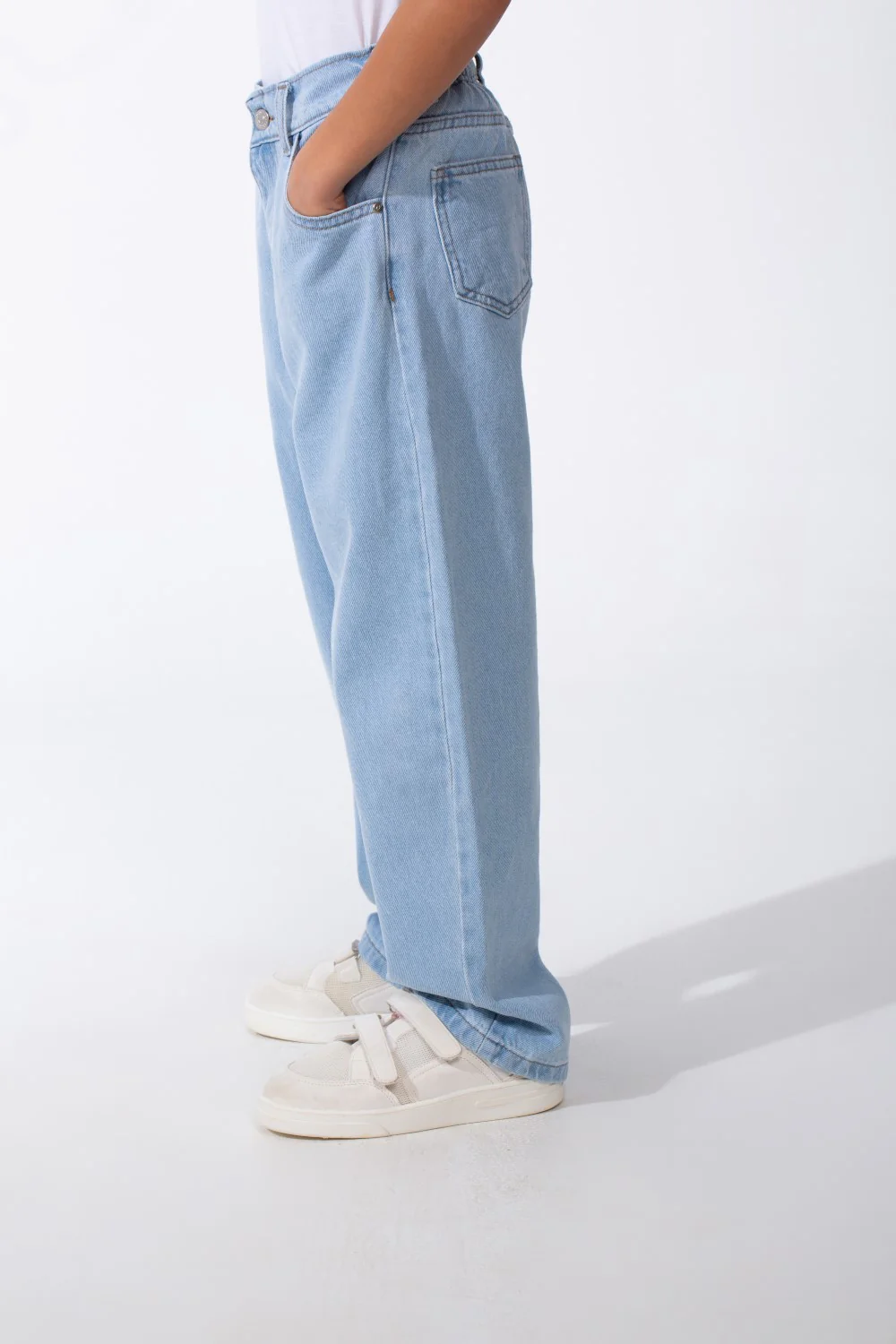 Boy's Classic Boyfriend Design Secure Button Zipper Fly Closure Traditional Five-pocket Layout Relaxed Fit Suitable For Casual Occasion Jains Pants - Image 12